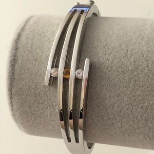 💎 Real topaz 925 silver bracelet trendy yellow clear topaz stones semi precious